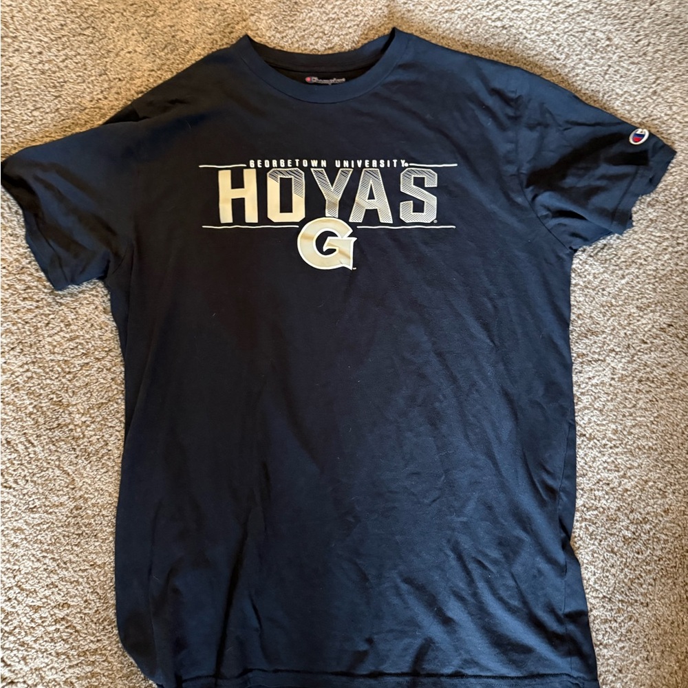 Champion Navy Georgetown University Tee men’s size large